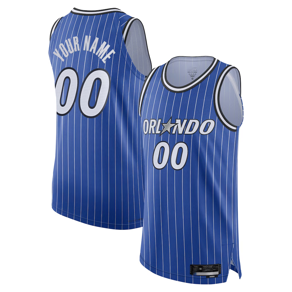 Tlead Custom O.Magic Blue Authentic Jerseys - Icon Edition