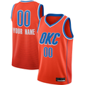 Tlead Custom OC.Thunder Orange Swingman Stitched Jerseys- Statement Edition