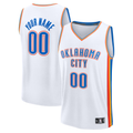Tlead Custom OC.Thunder White Fast Break Stitched Jerseys- Association Edition