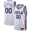 Tlead Custom P.76ers White 2020-21 Swingman Jerseys - Association Edition