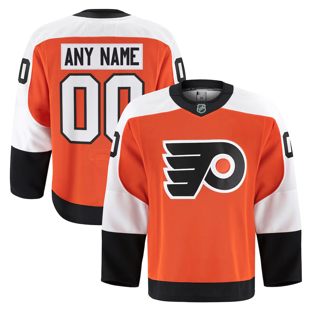 Tlead Custom P.Flyers Orange Home Authentic Pro Jerseys