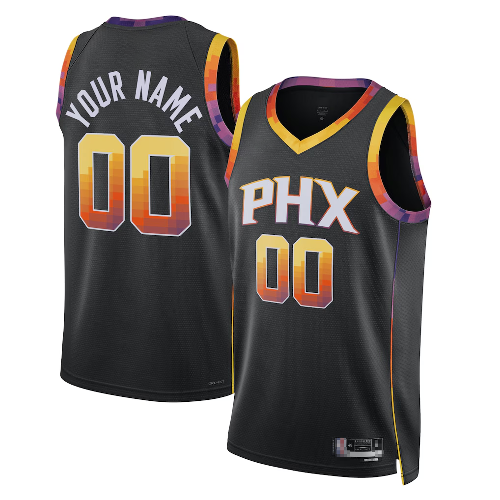Tlead Custom P.Sunss Black 2022-2023 Swingman Jerseys - Statement Edition