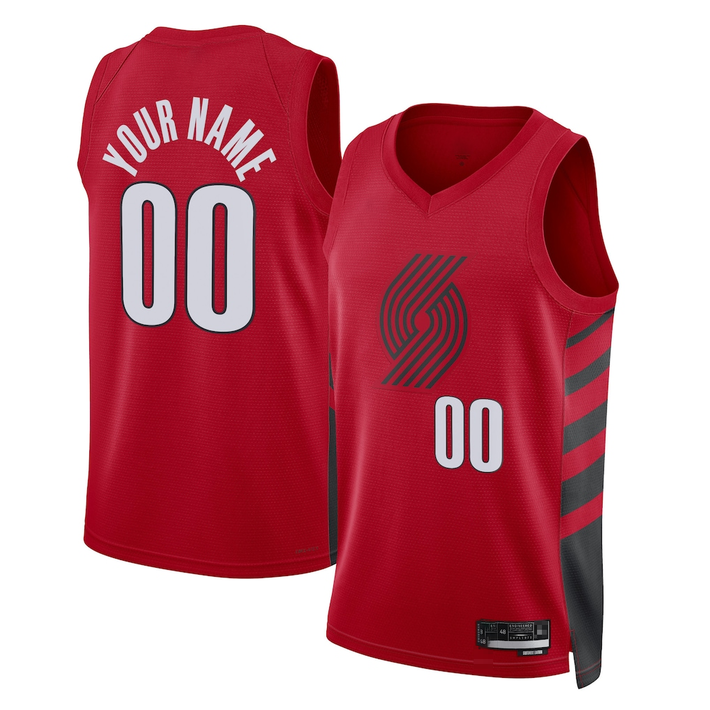 Tlead Custom PT.Blazers Red 2022-2023 Swingman Jerseys - Statement Edition