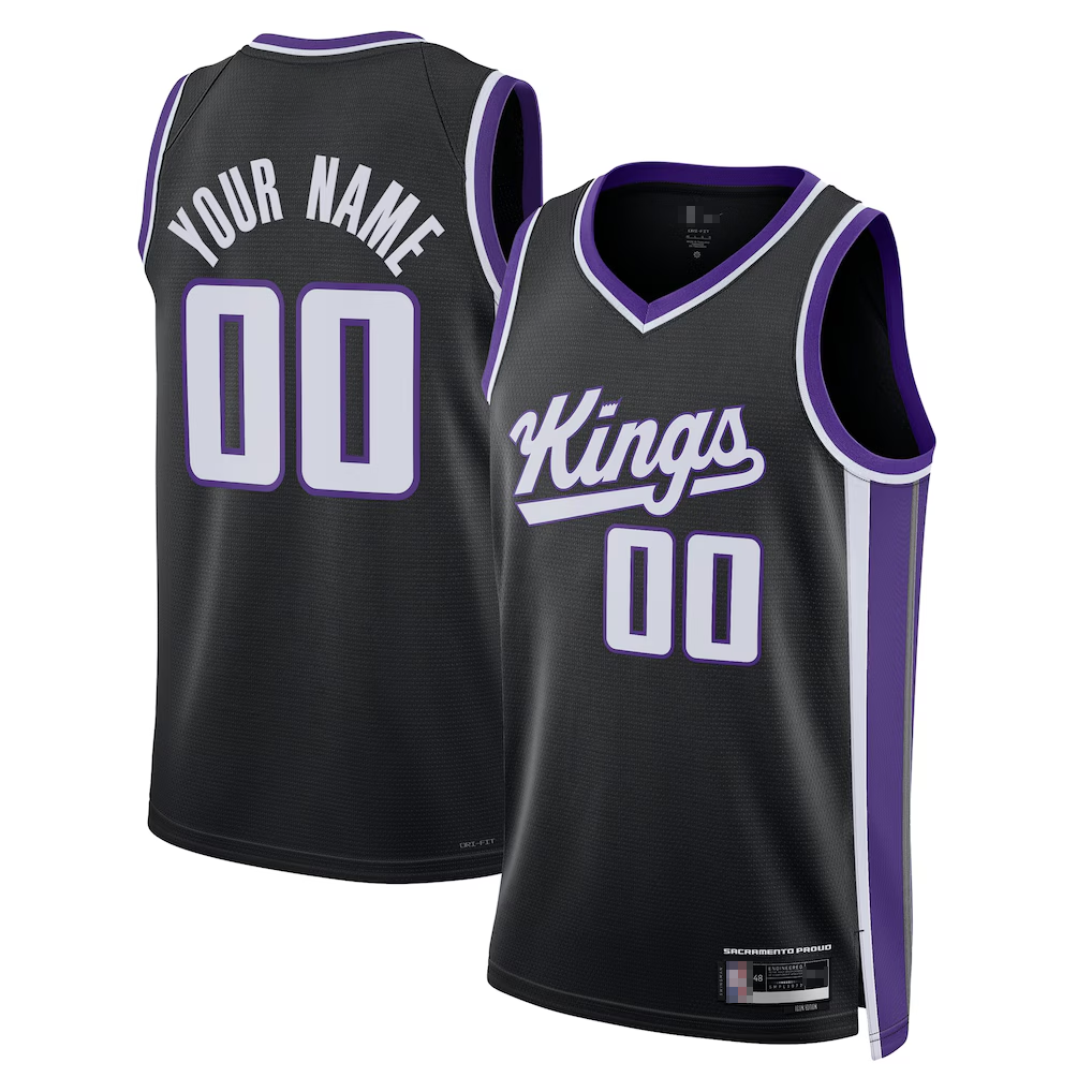 Tlead Custom S.Kings Black Swingman Jerseys - Icon Edition