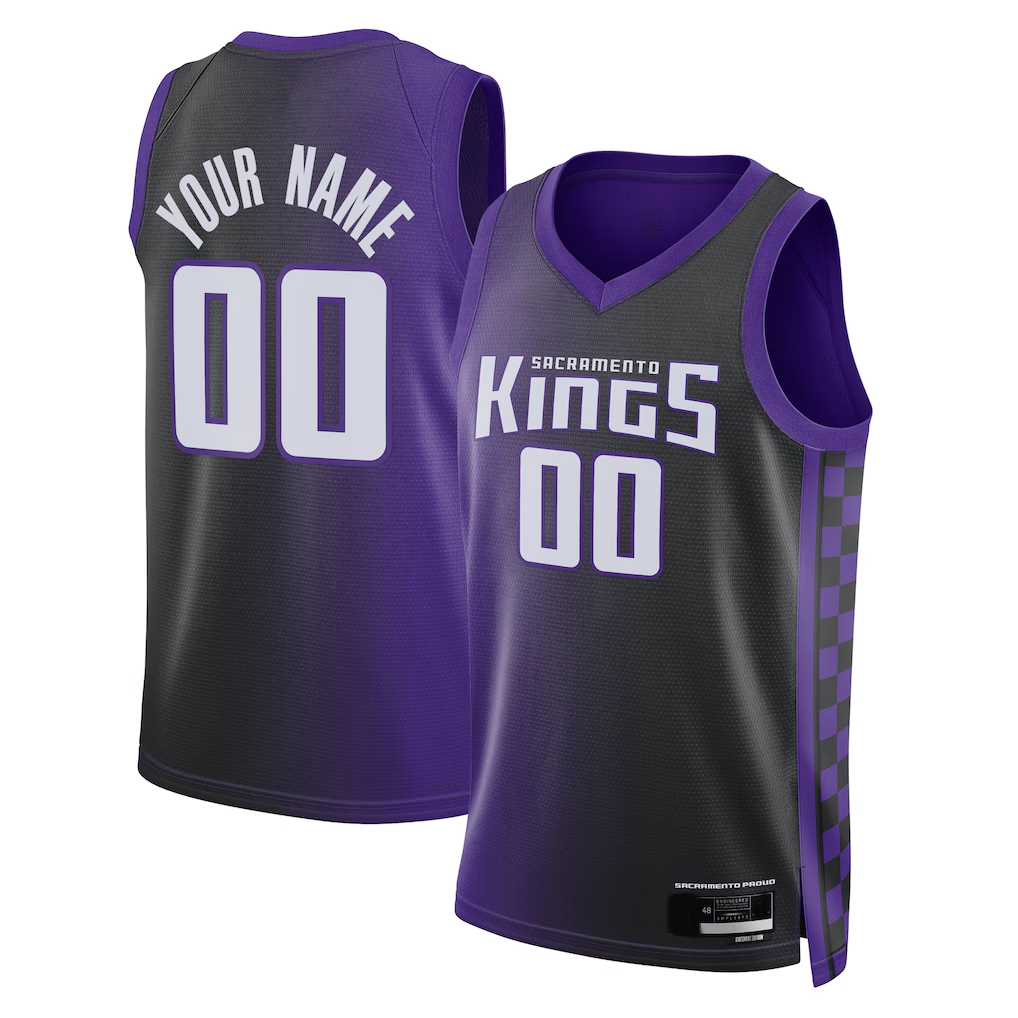 Tlead Custom S.Kings Purple Swingman Jerseys - Statement Edition