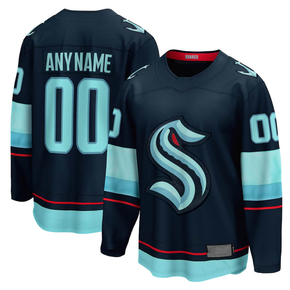 Tlead Custom S.Kraken Deep Sea Blue Home Breakaway Jerseys