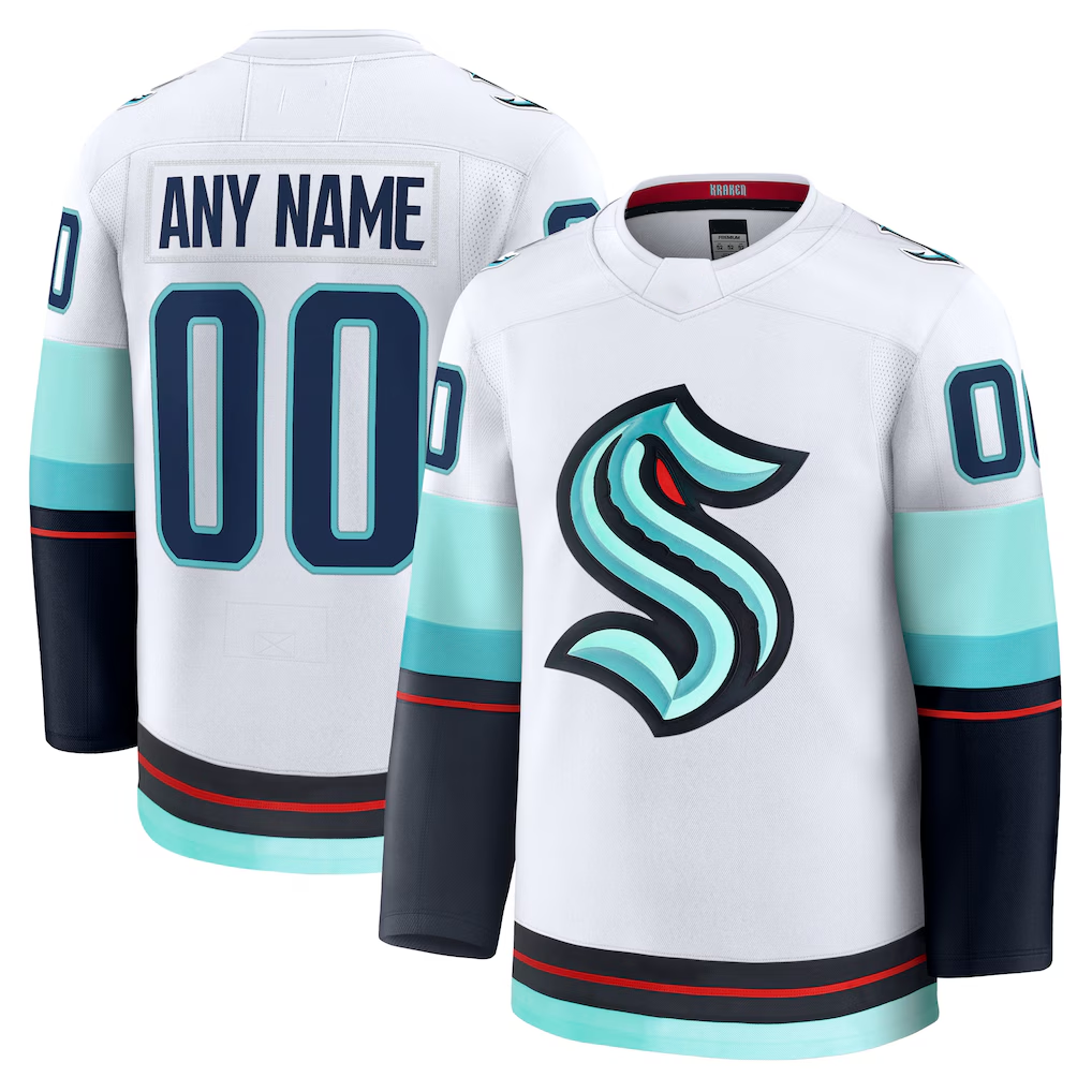 Tlead Custom S.Kraken White Away Premium Jerseys