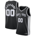 Tlead Custom SA.Spurs Black Swingman Jerseys - Icon Edition