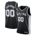 Tlead Custom SA.Spurs Black Swingman Jerseys - Icon Edition