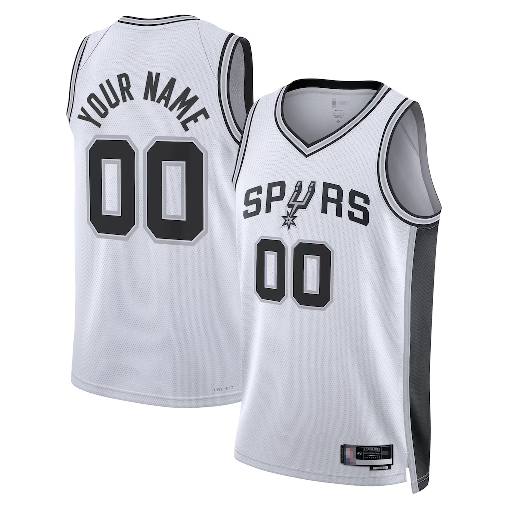 Tlead Custom SA.Spurs White Swingman Jerseys - Association Edition
