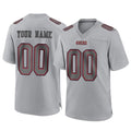 Tlead Custom SF.49ers Gray Atmosphere Fashion Home Game Any Name & Numbers Stitched Jerseys