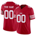 Tlead Custom SF.49ers Red Limited Vapor F.U.S.E. Home Game Any Name & Numbers Stitched Jerseys
