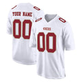Tlead Custom SF.49ers White Fashion Home Game Any Name & Numbers Stitched Jerseys