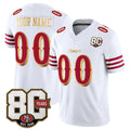 Tlead Custom SF.49ers White Limited 80th Rivalries Collection Home Game Any Name & Numbers Stitched Jerseys