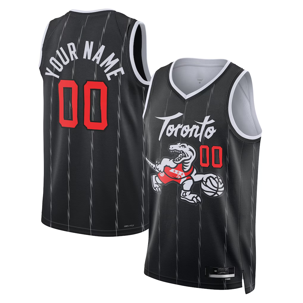 Tlead Custom T.Raptors Black 2025-26 City Edition Swingman Jerseys