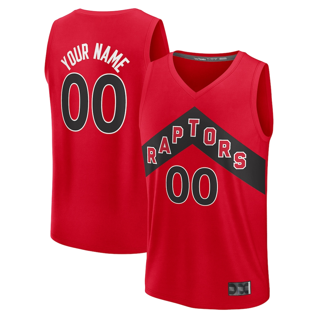 Tlead Custom T.Raptors Red Fast Break Jerseys - Icon Edition