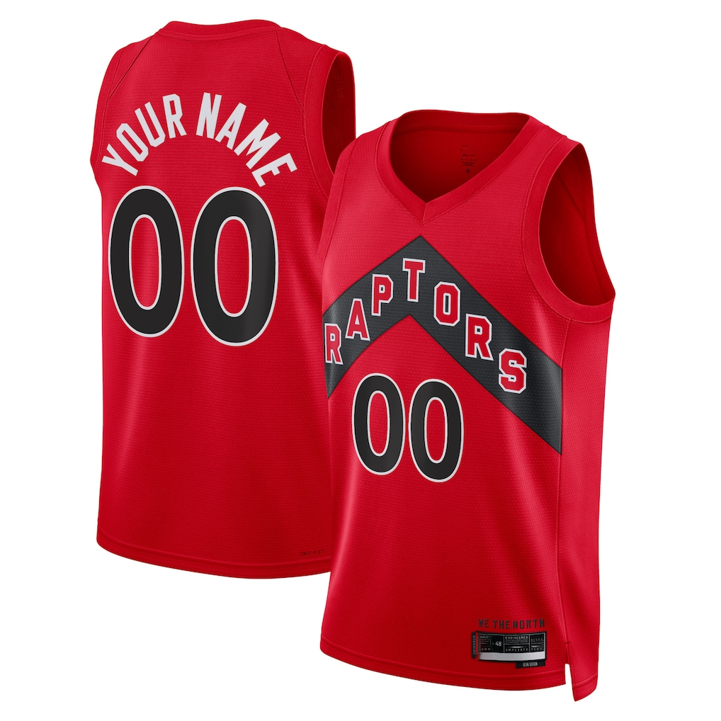 Tlead Custom T.Raptors Red Swingman Jerseys - Icon Edition