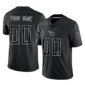 Tlead Custom T.Titans Black Limited Reflective Home Game Any Name & Numbers Stitched Jerseys