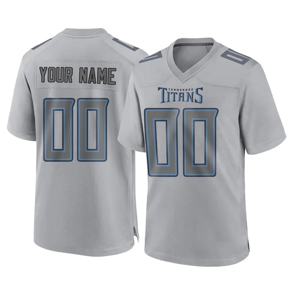 Tlead Custom T.Titans Gray Atmosphere Fashion Home Game Any Name & Numbers Stitched Jerseys