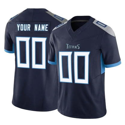 Tlead Custom T.Titans Navy Limited Vapor F.U.S.E. Home Game Any Name & Numbers Stitched Jerseys