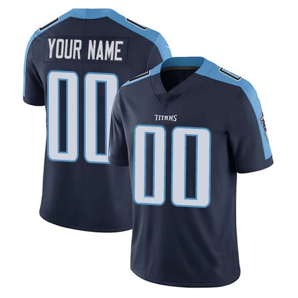 Tlead Custom T.Titans Navy Limited Vapor Home Game Any Name & Numbers Stitched Jerseys