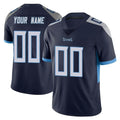 Tlead Custom T.Titans Navy Limited Vapor Untouchable Home Game Any Name & Numbers Stitched Jerseys