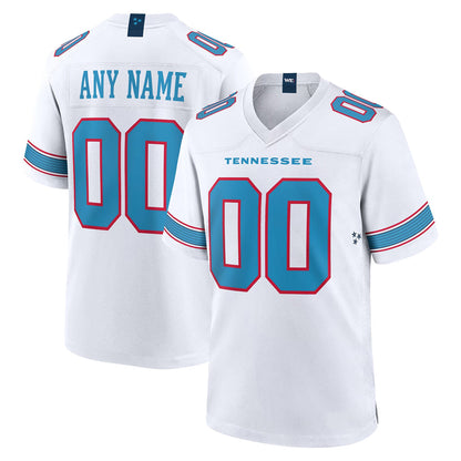 Tlead Custom T.Titans White 2026 Game Home Any Name & Numbers Stitched Jerseys