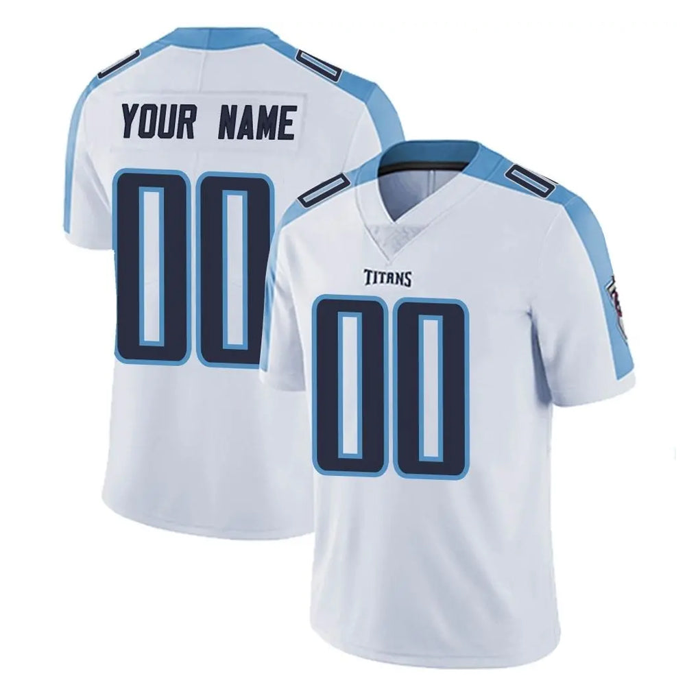 Tlead Custom T.Titans White Limited Vapor Untouchable Home Game Any Name & Numbers Stitched Jerseys