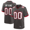 Tlead Custom TB.Buccaneers Pewter Home Game Stitched Jerseys