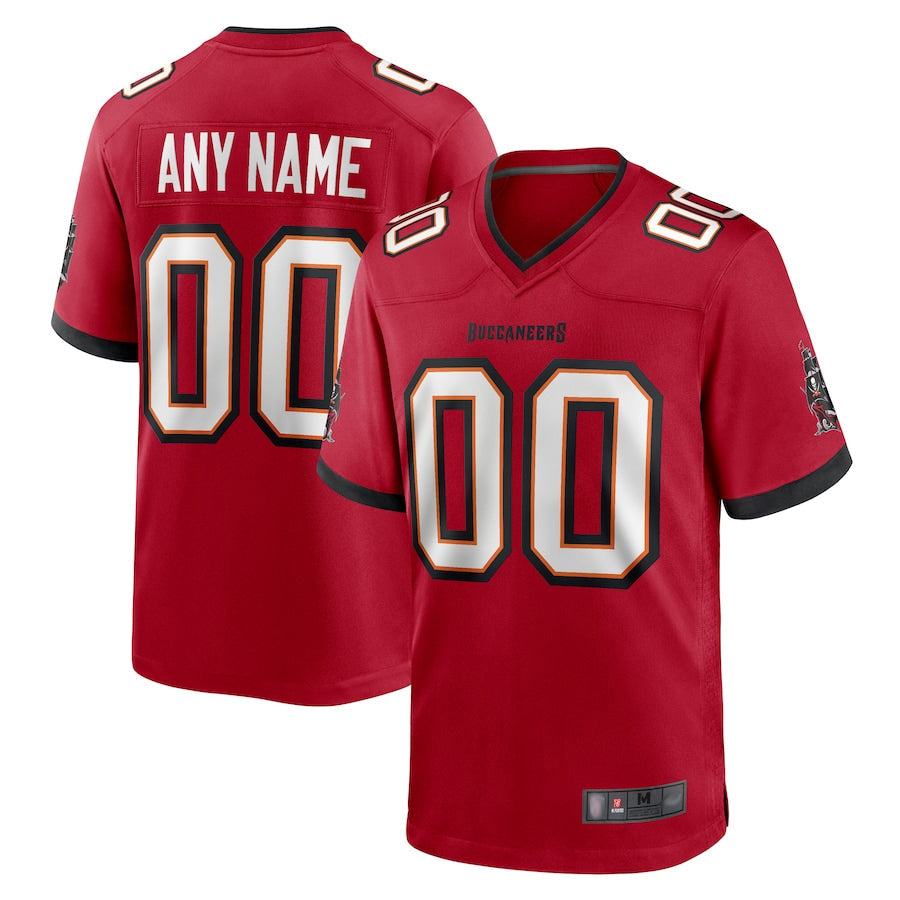 Tlead Custom TB.Buccaneers Red Replica Game Stitched Jerseys
