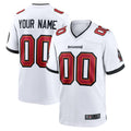 Tlead Custom TB.Buccaneers White Replica Game Stitched Jerseys