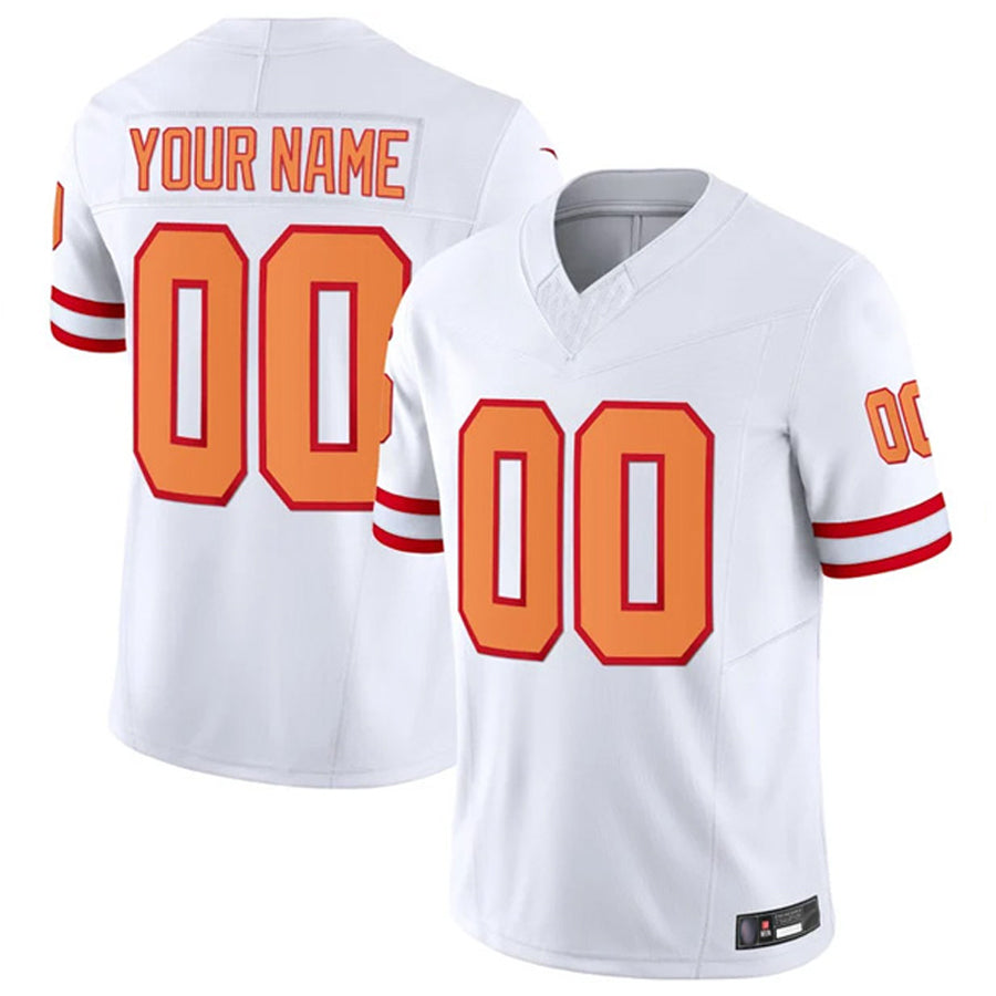 Tlead Custom TB.Buccaneers White Vapor F.U.S.E. Limited Stitched Jerseys