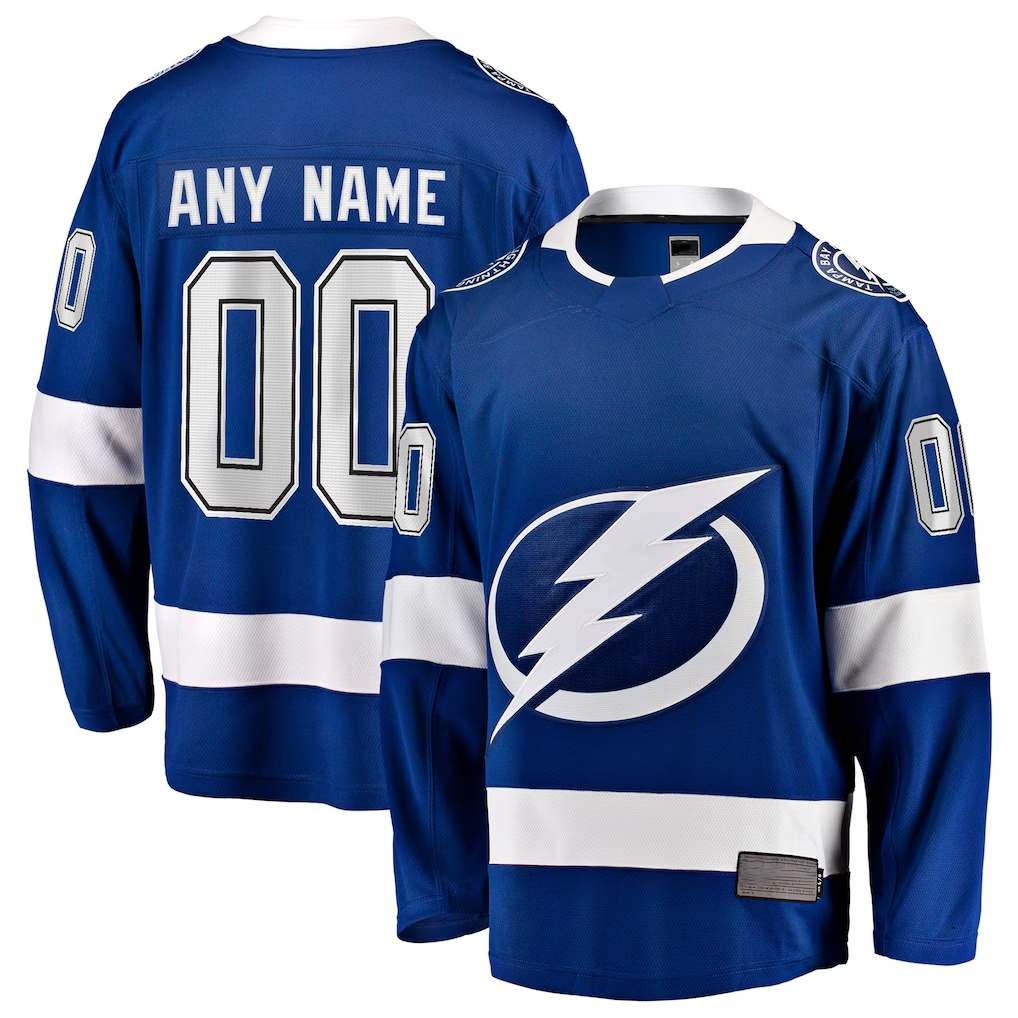 Tlead Custom TB.Lightning Blue Home Breakaway Jerseys