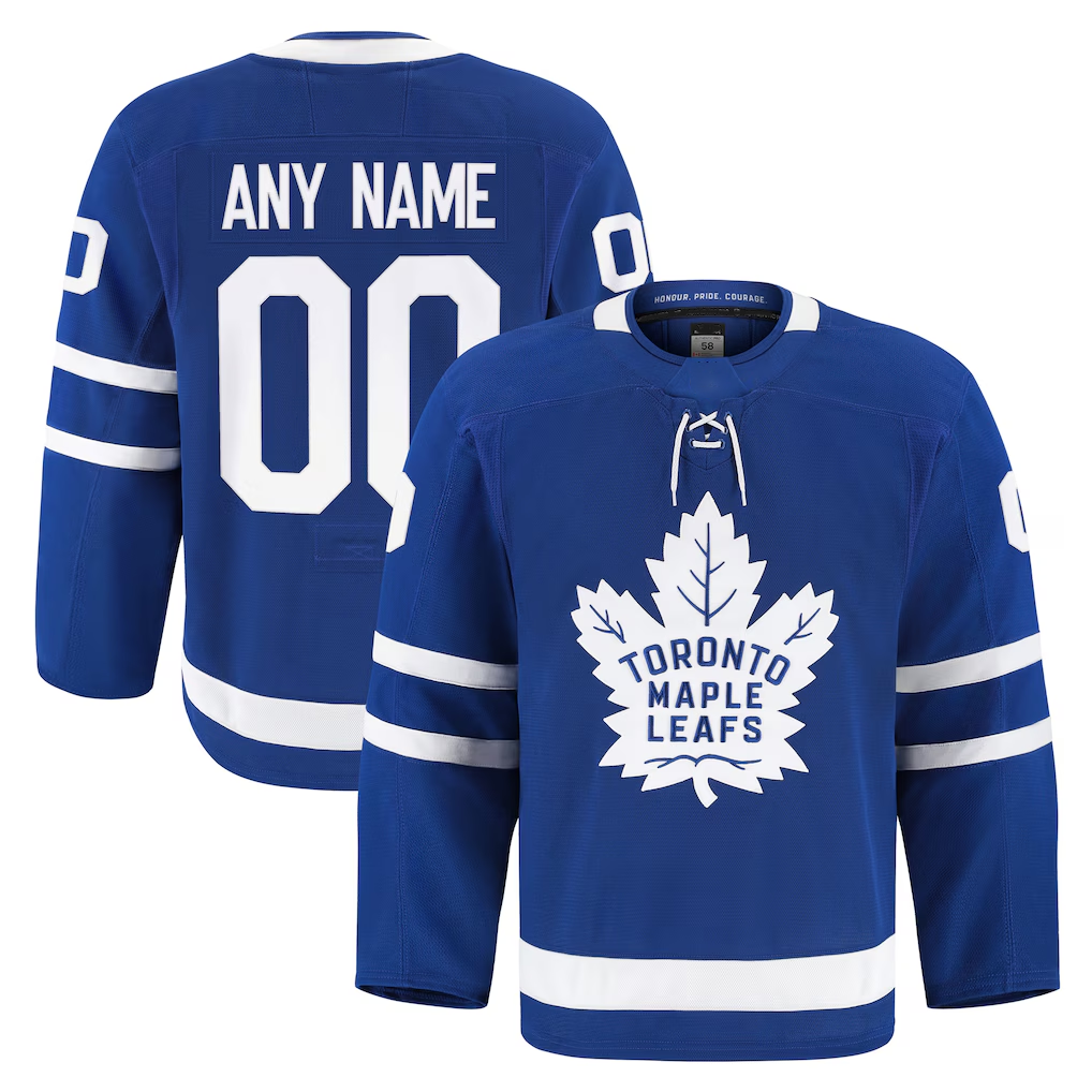 Tlead Custom T.Maple Leafs Blue Home Authentic Pro Jerseys