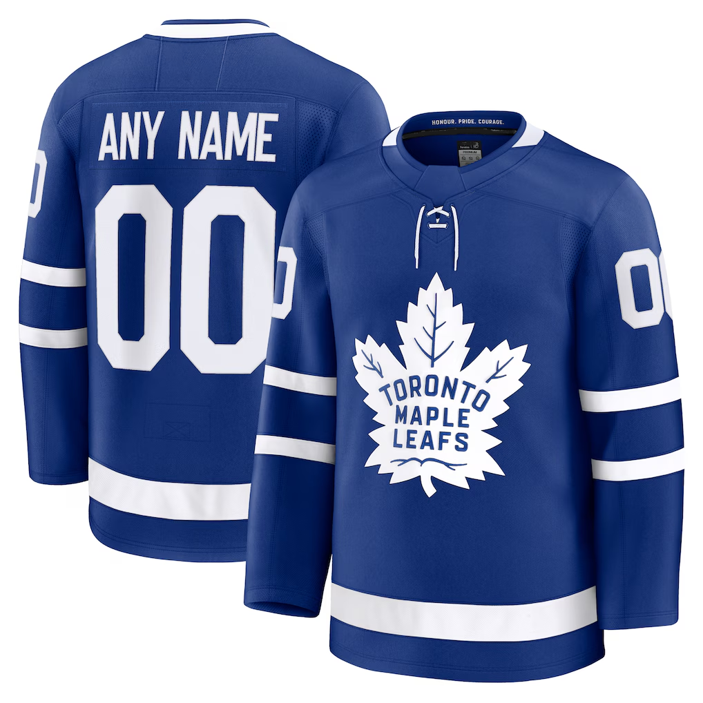 Tlead Custom T.Maple Leafs Blue Home Premium Jerseys