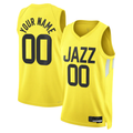 Tlead Custom U.Jazz Gold Swingman Jerseys - Icon Edition