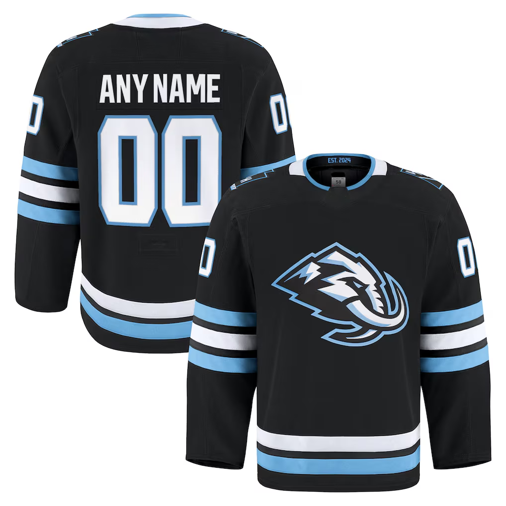 Tlead Custom U.Mammoth Black Home Authentic Pro Jerseys