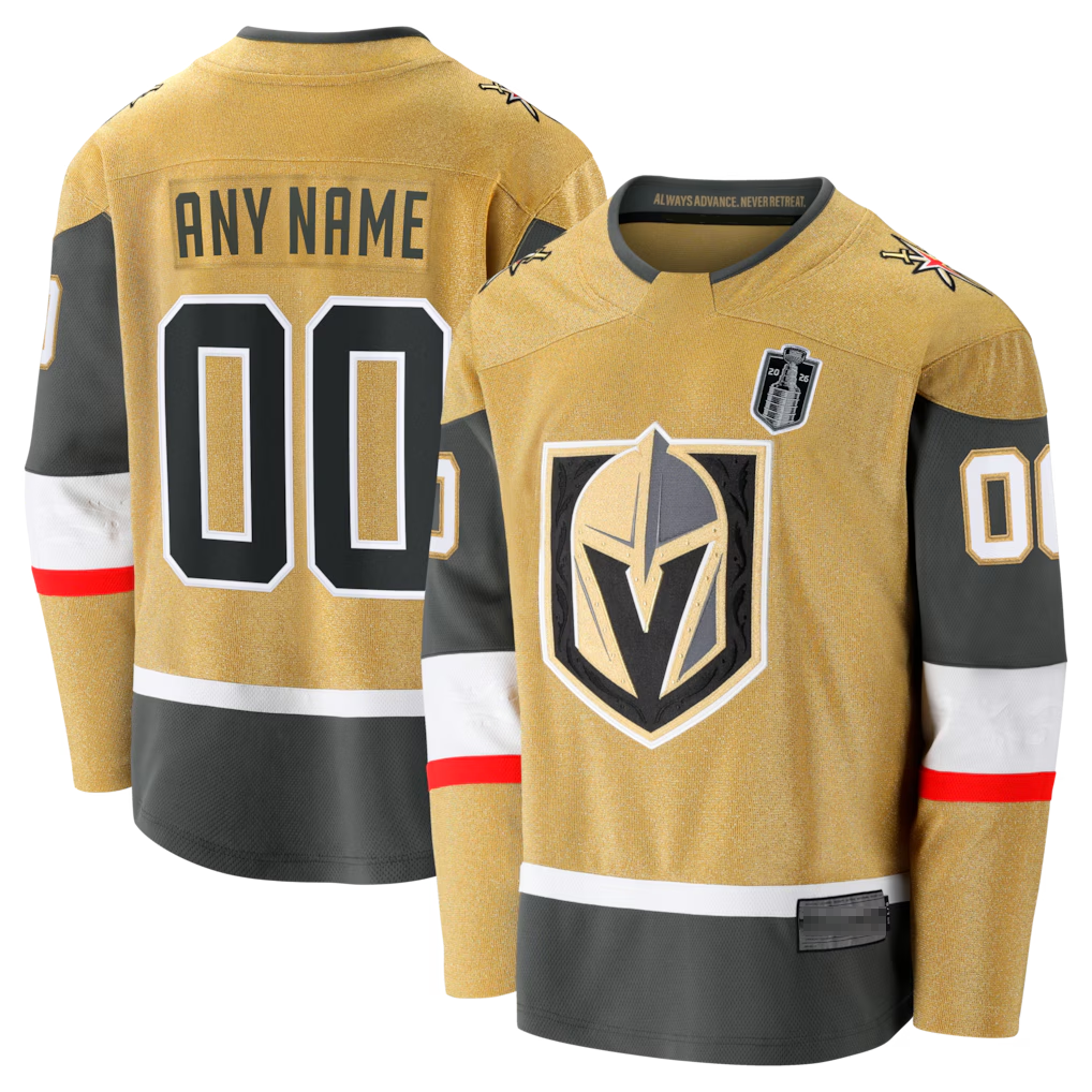 Tlead Custom V.Golden Knights Gold 2026 Stanley Cup Final Breakaway Jerseys