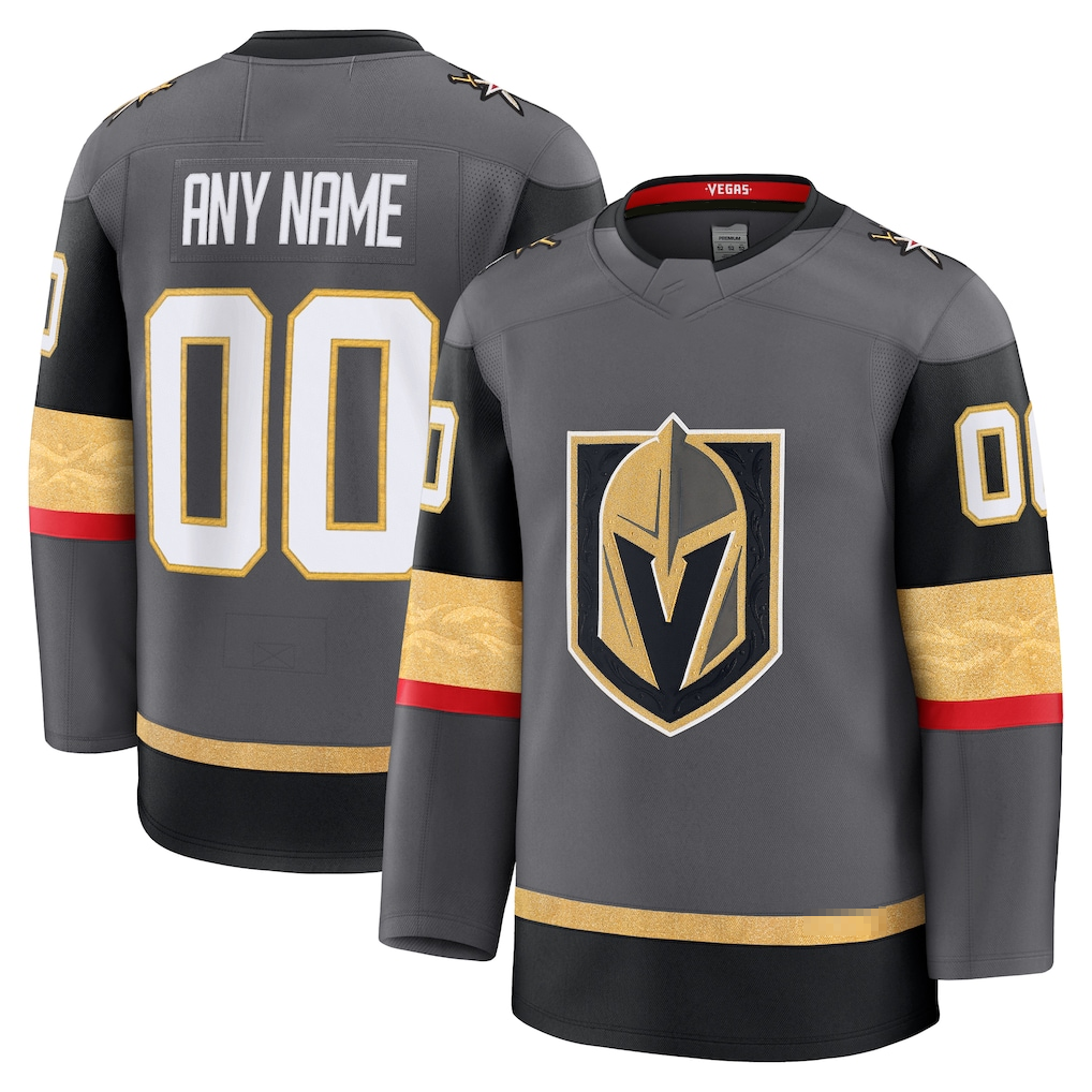Tlead Custom V.Golden Knights Gray Alternate Premium Jerseys