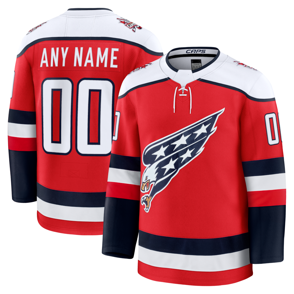 Tlead Custom W.Capitals Red Alternate Premium Jerseys