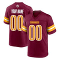 Tlead Custom W.Commanders Burgundy Home Game Any Name & Numbers Stitched Jerseys