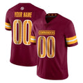 Tlead Custom W.Commanders Burgundy Limited Vapor Home Game Any Name & Numbers Stitched Jerseys