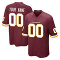 Tlead Custom W.Commanders Burgundy Team Color Home Game Any Name & Numbers Stitched Jerseys