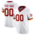 Tlead Custom W.Commanders White Limited Vapor F.U.S.E. Home Game Any Name & Numbers Stitched Jerseys