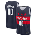 Tlead Custom W.Wizards Navy Fast Break Jerseys - Statement Edition
