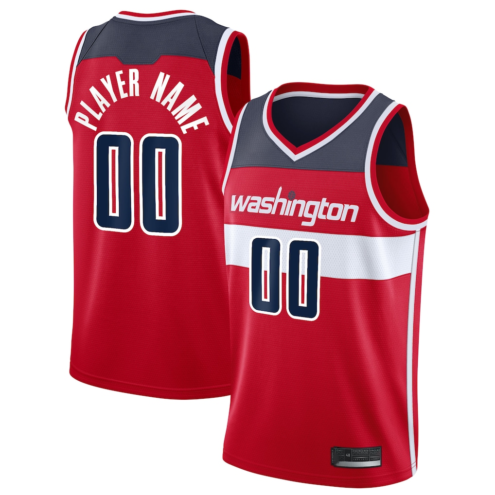 Tlead Custom W.Wizards Red 2020-21 Swingman Jerseys - Icon Edition