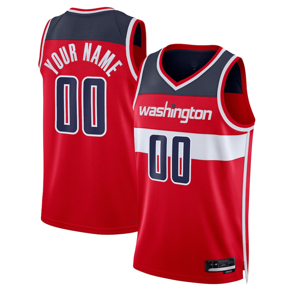 Tlead Custom W.Wizards Red Swingman Jerseys - Icon Edition