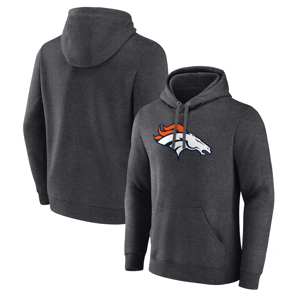 Tlead D.Broncos Ash One Color Pullover Hoodie Limited Blank Player Stitched Jerseys