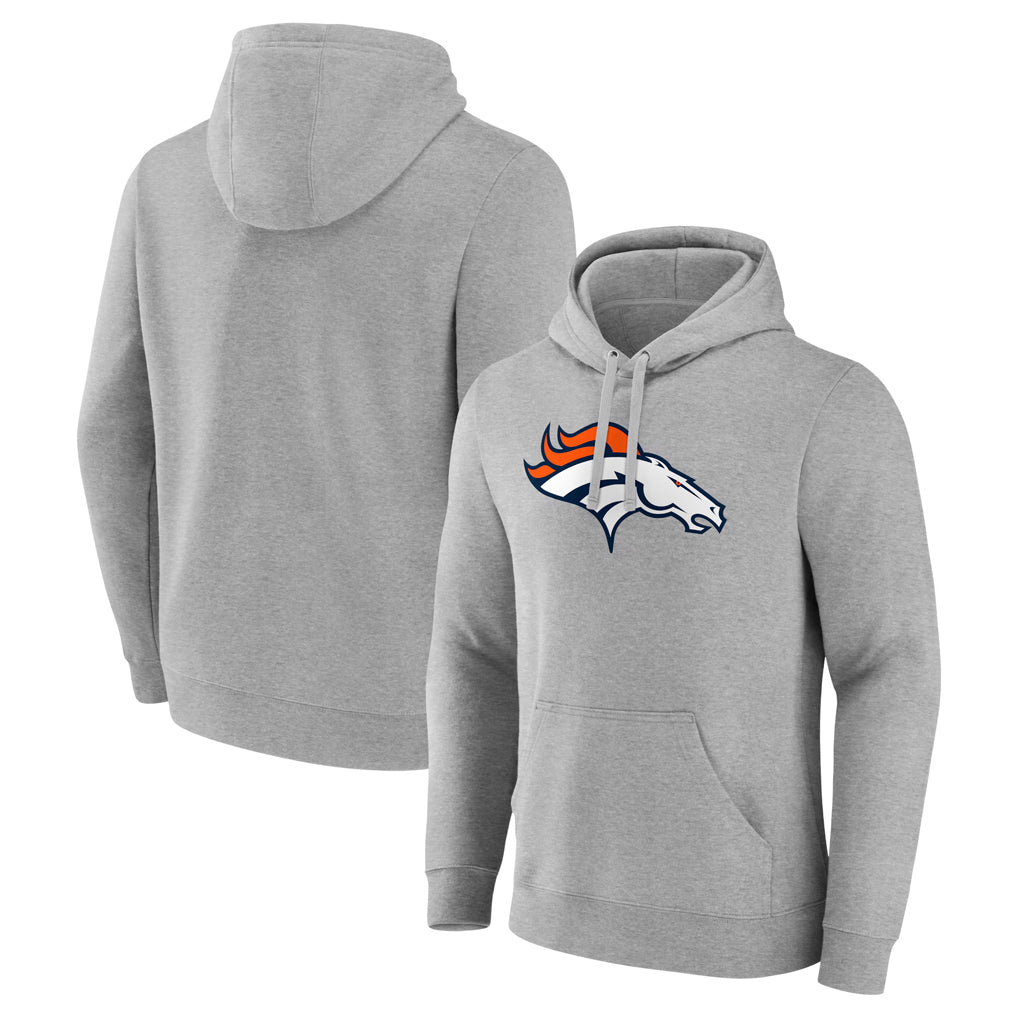 Tlead D.Broncos Gray Pullover Hoodie Limited Blank Player Stitched Jerseys