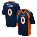 Tlead D.Broncos #0 Jonathon Cooper Player Navy Game Stitched Jerseys